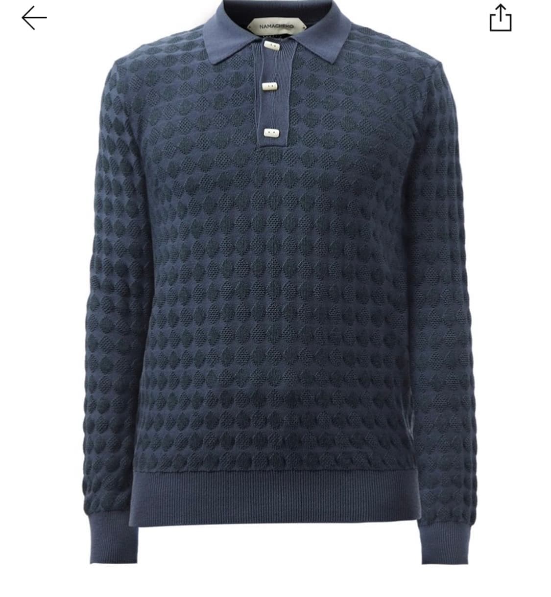 Namacheko diamond polo knit  상품이미지1