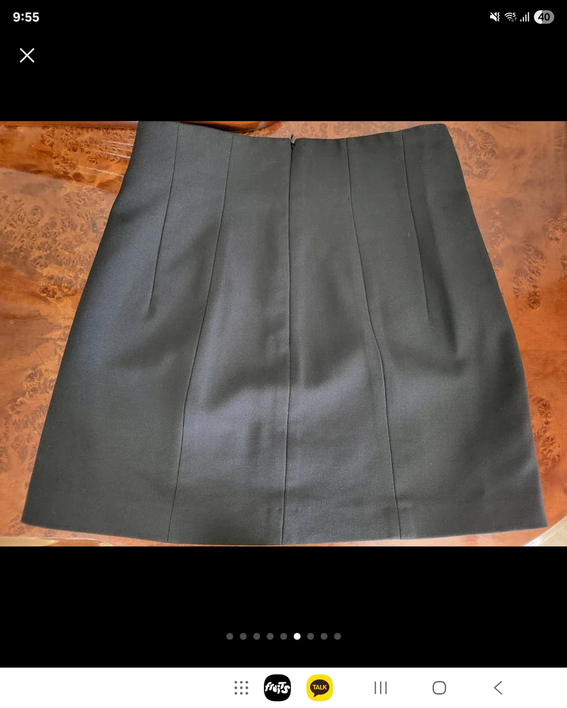 자라 하이웨이스트 스컷 블랙 상품이미지7