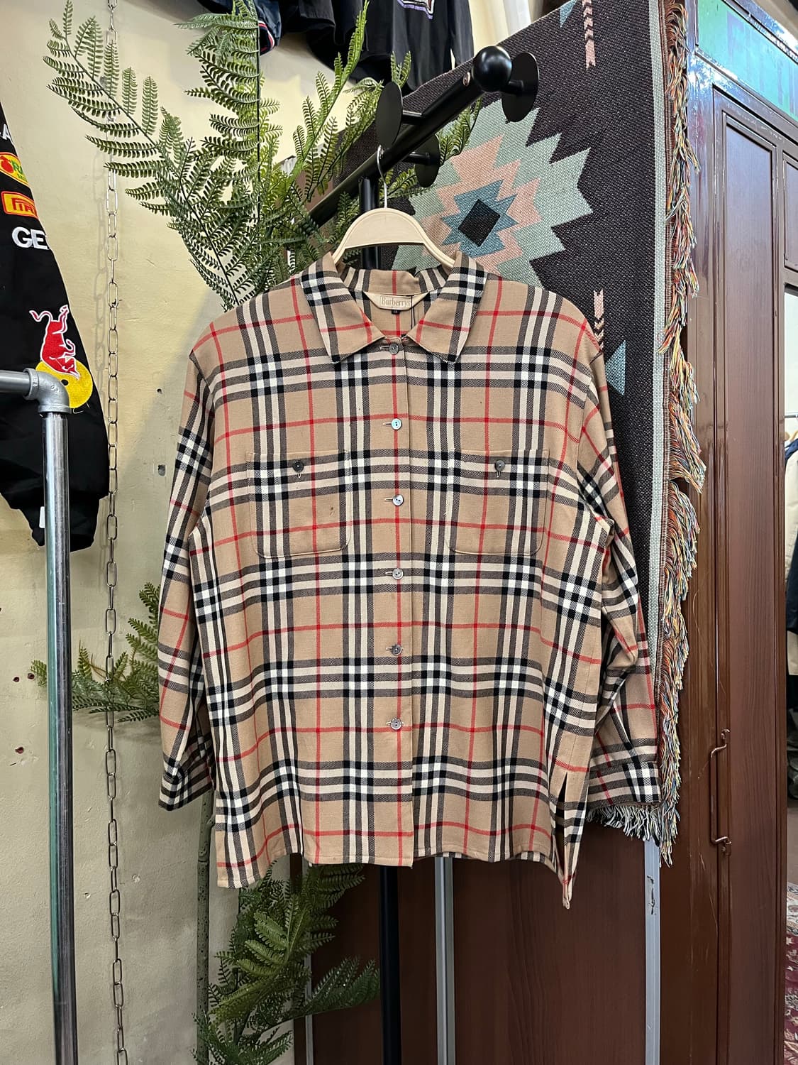 버버리 울 체크 셔츠 #csz809 상품이미지1