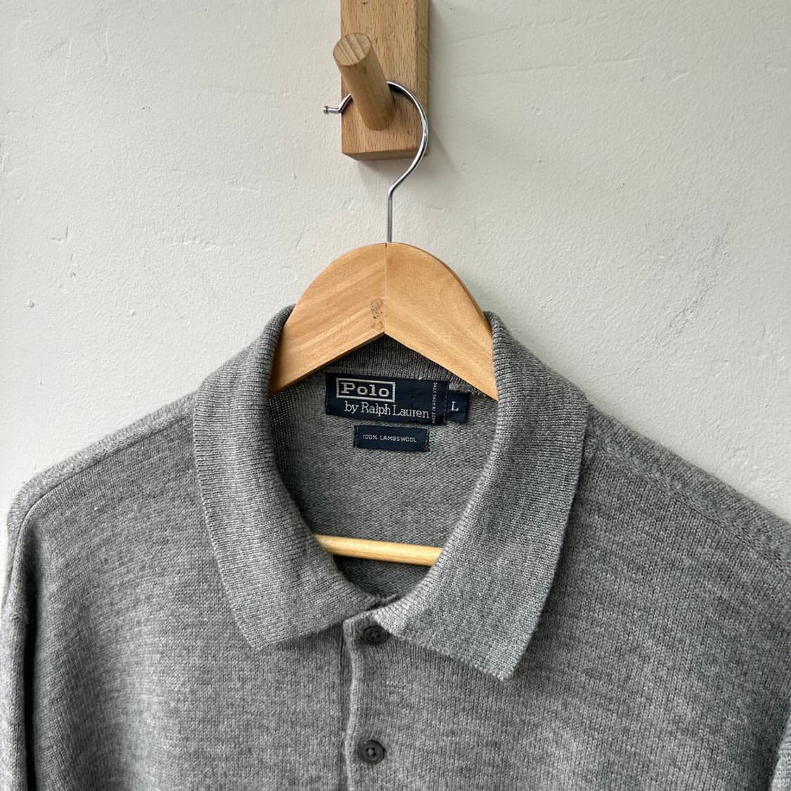 16335 - 폴로 랄프로렌 그레이 카라 울 니트 (램스 울 100%) 상품이미지3