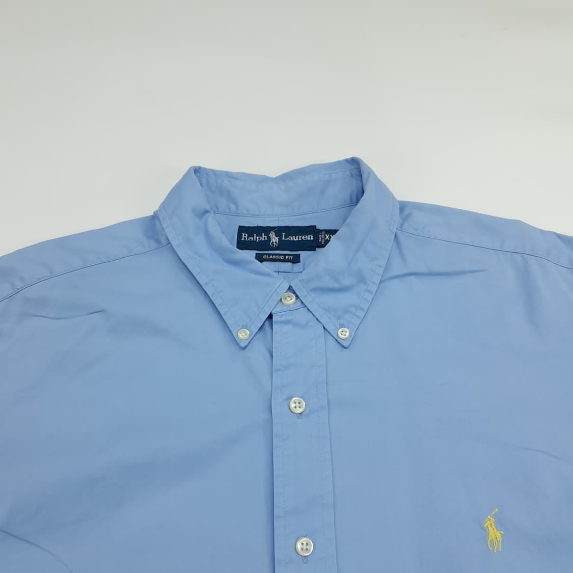 Co561 2XL 폴로 랄프로렌 스카이블루 반팔 셔츠 남방 상품이미지2
