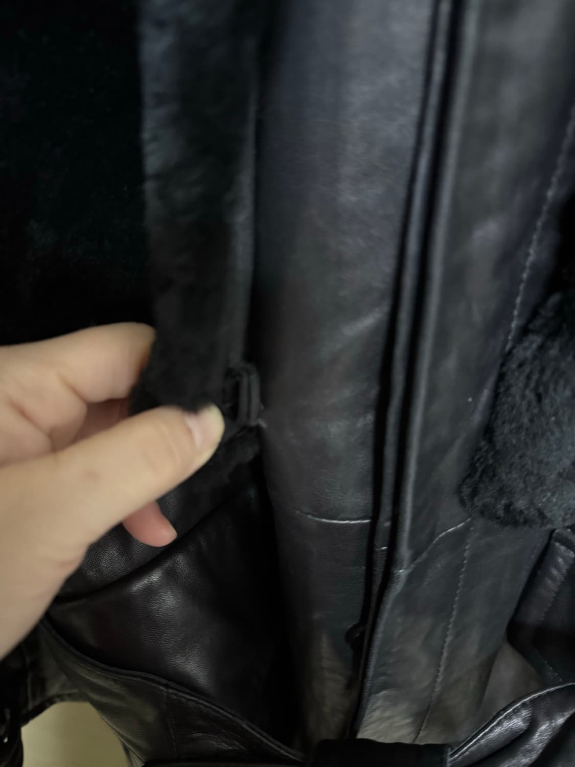 남자양가죽롱자켓거의새것 상품이미지3