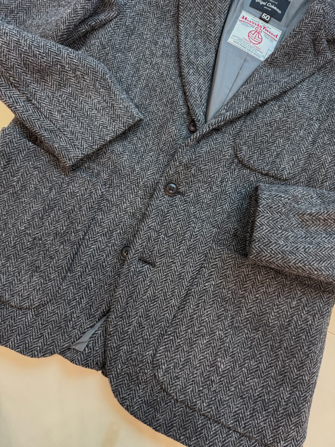 나이젤카본 해리스트위드 헤링본 블레이저 50(105) 상품이미지4