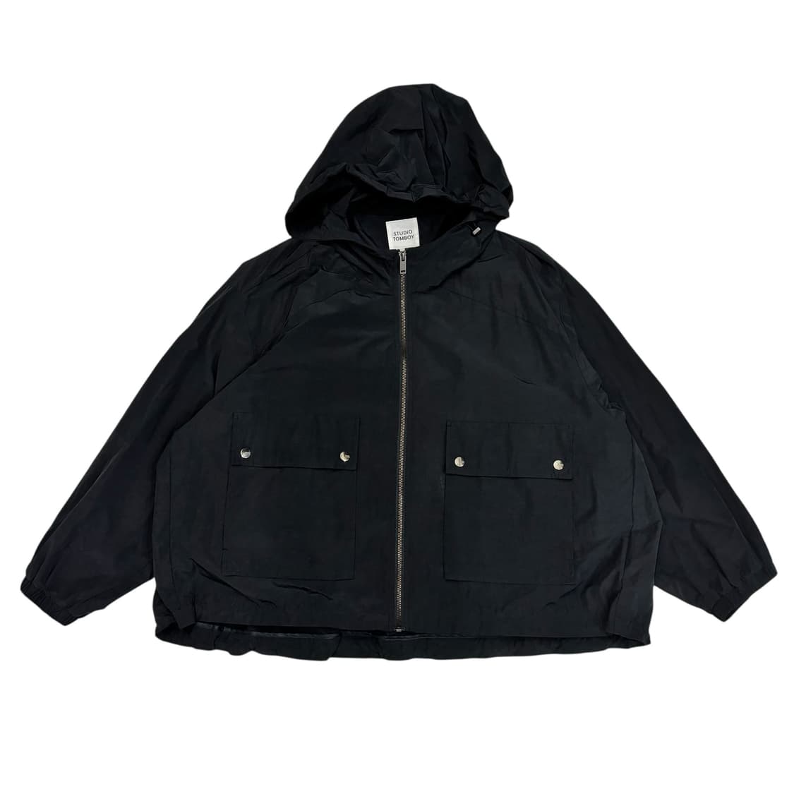 스튜디오톰보이 블랙 투포켓 후디점퍼 상품이미지1