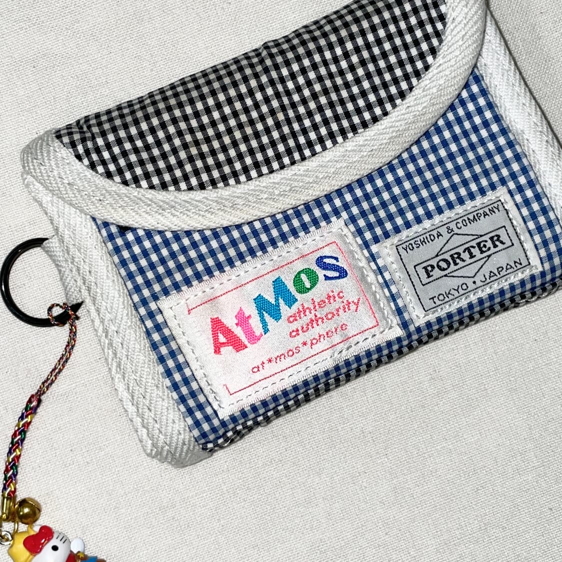 (희귀) 포터x아트모스 깅엄체크 반지갑 상품이미지1