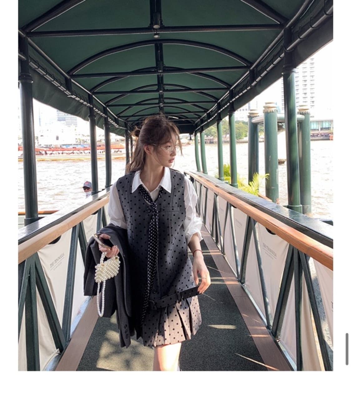 인페어즈 도트 로우 원피스 판매 상품이미지1