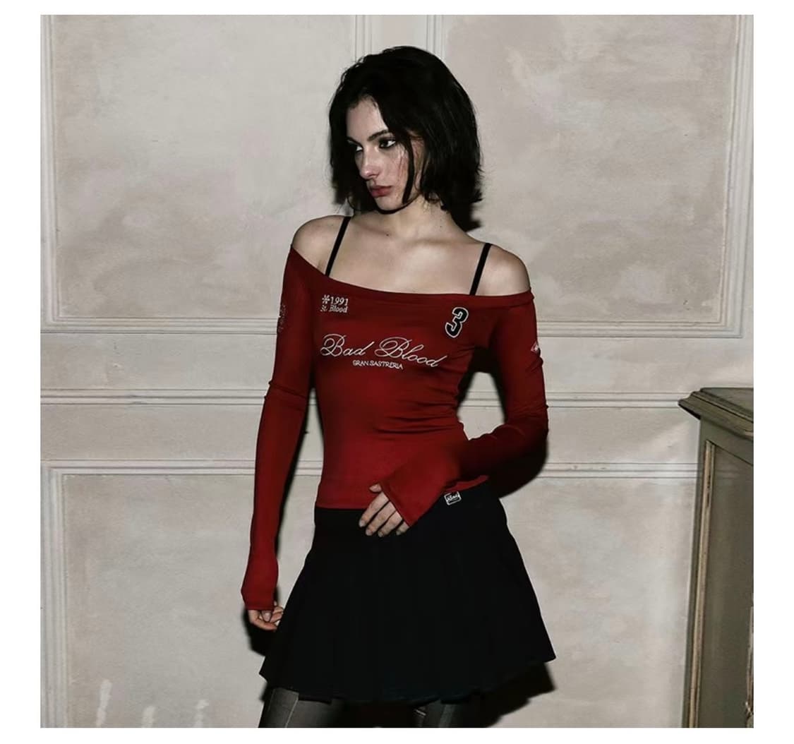 배드블러드 세인트 블러드 오프숄더 탑 상품이미지1