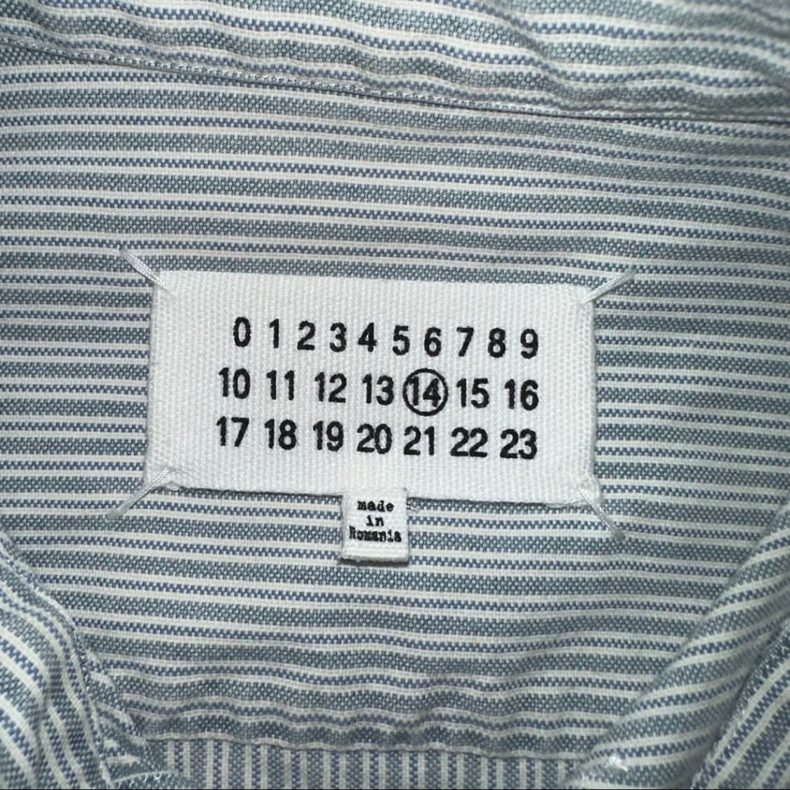 마르지엘라 스티치 스트라이프 셔츠 상품이미지3