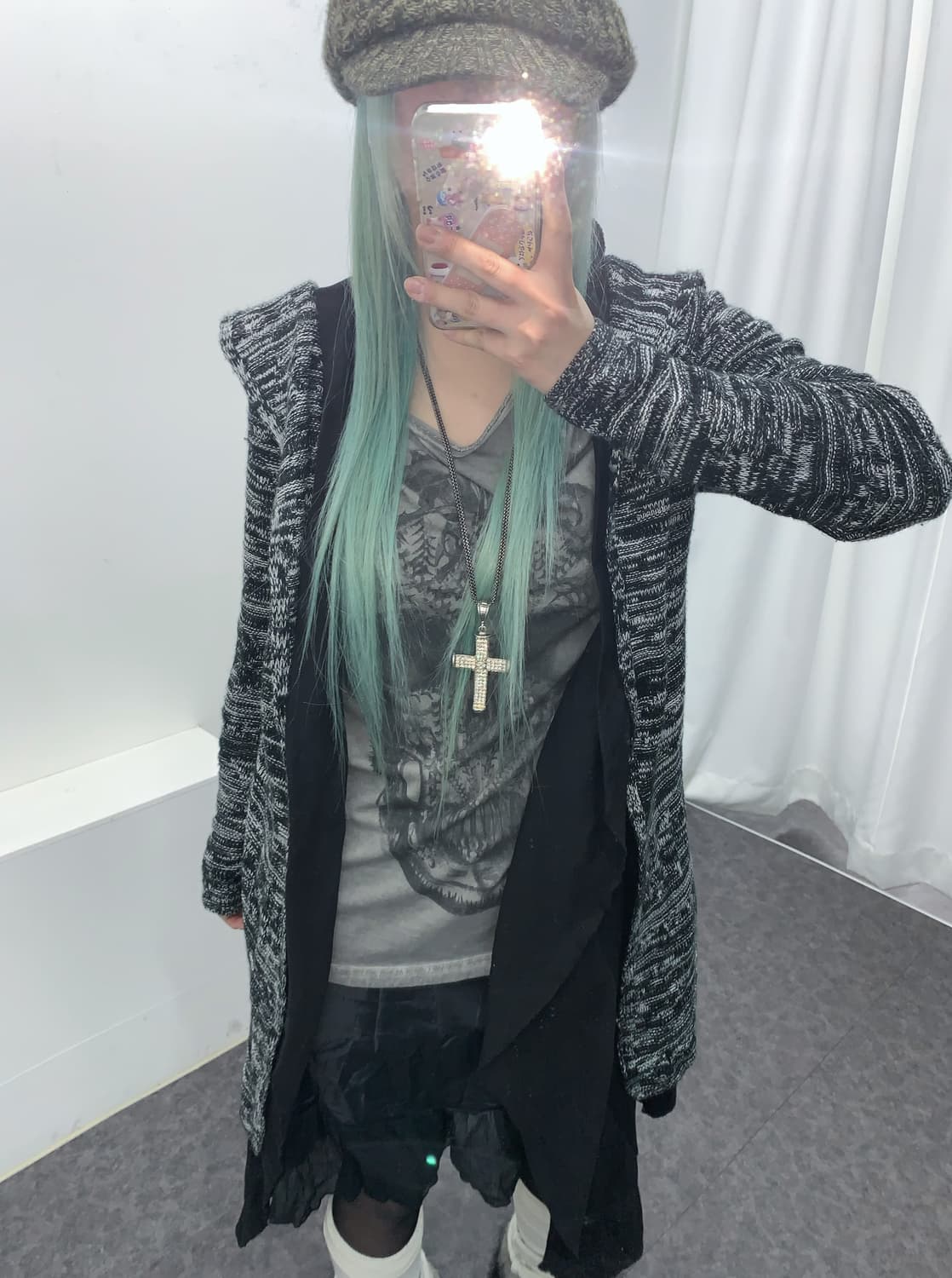 해골 일본 빈티지 그런지 모리 코디셋 상품이미지2