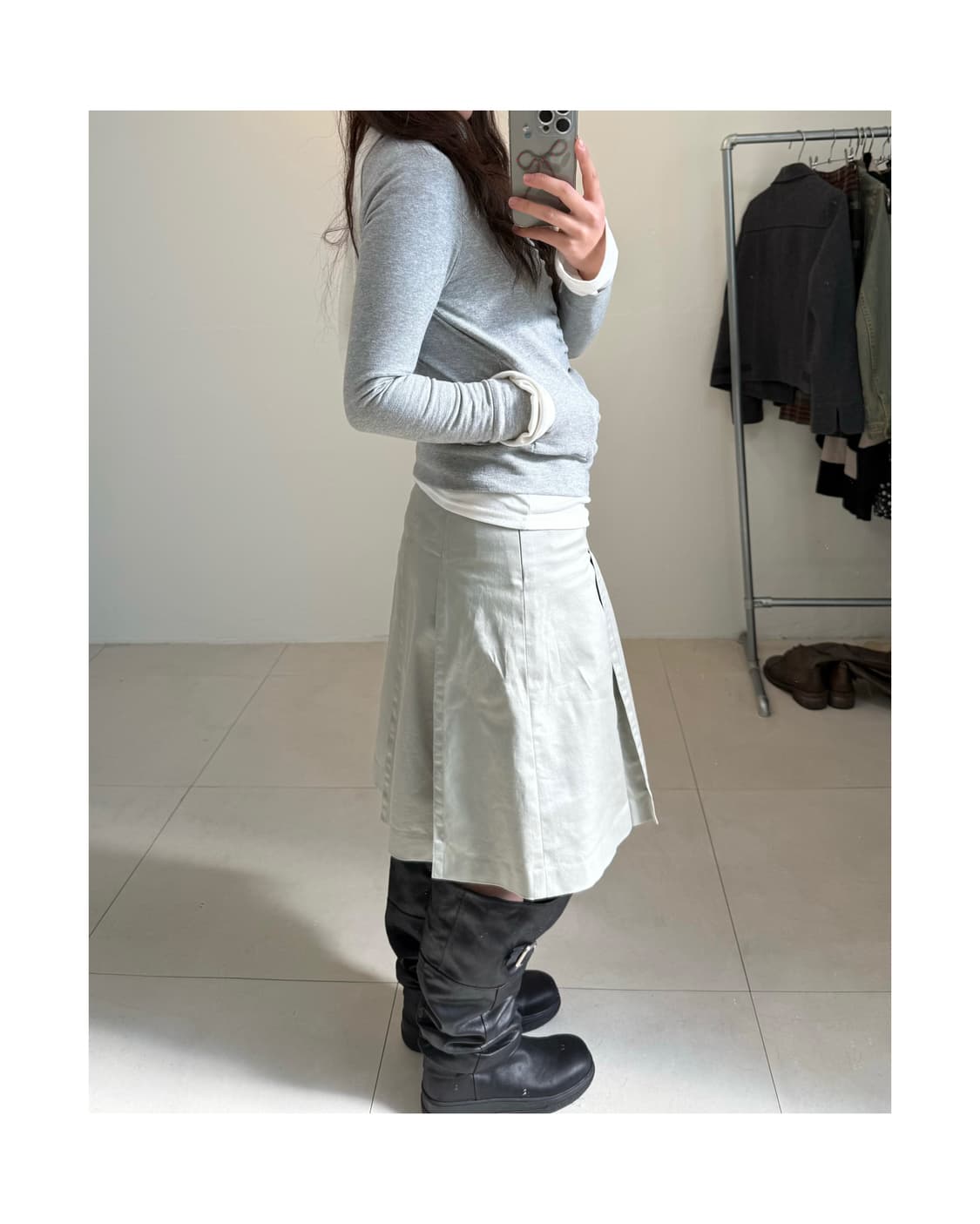 빈티지 셔링 집업 상품이미지2