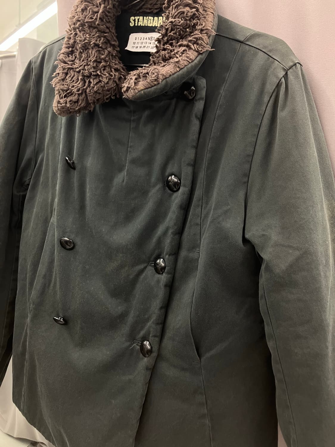 메종 마르지엘라 누빔 안감 더블버튼 자켓 상품이미지2