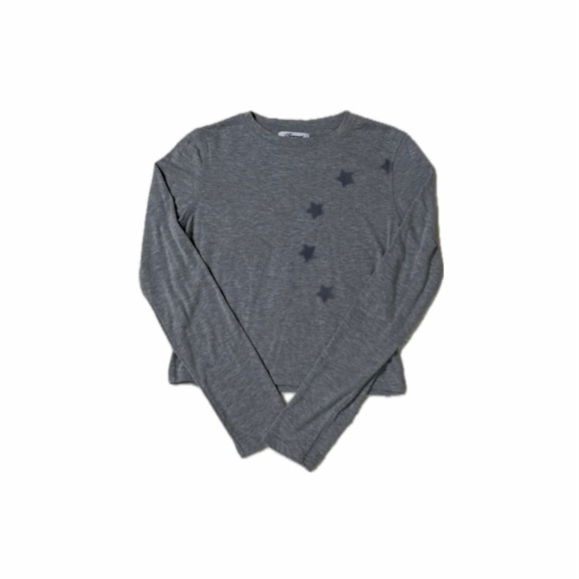 류영 하프 서클 스타 롱슬리브 그레이  상품이미지1