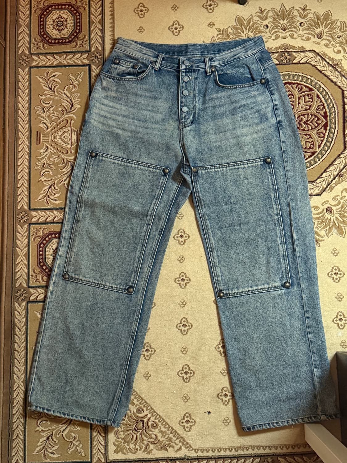 thug club double knee pants (3) 더블니 데님 상품이미지1