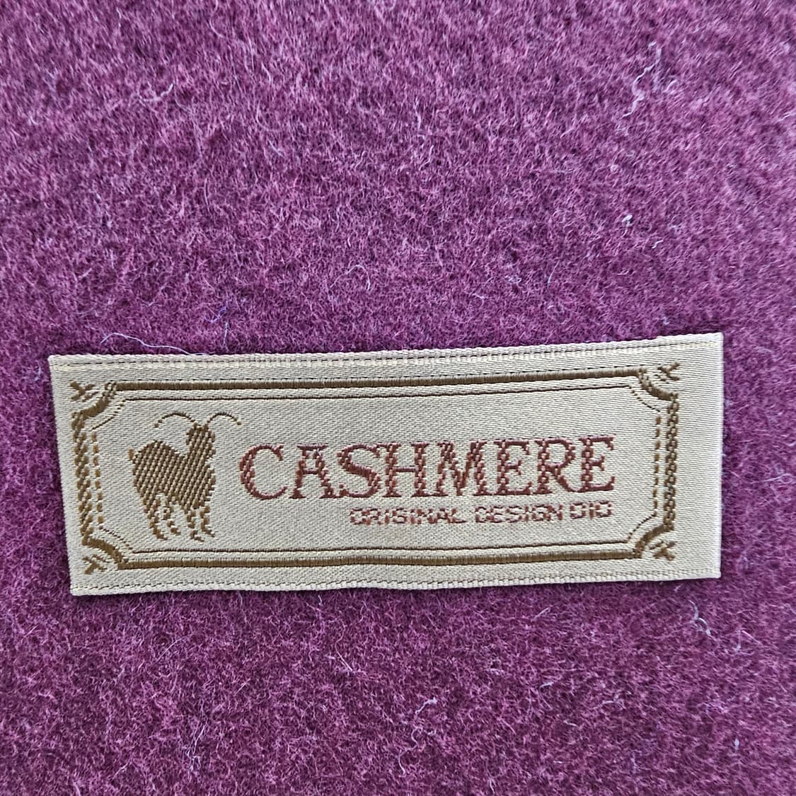 캐시미어 100% 버건디 머플러 남녀공용 상품이미지7