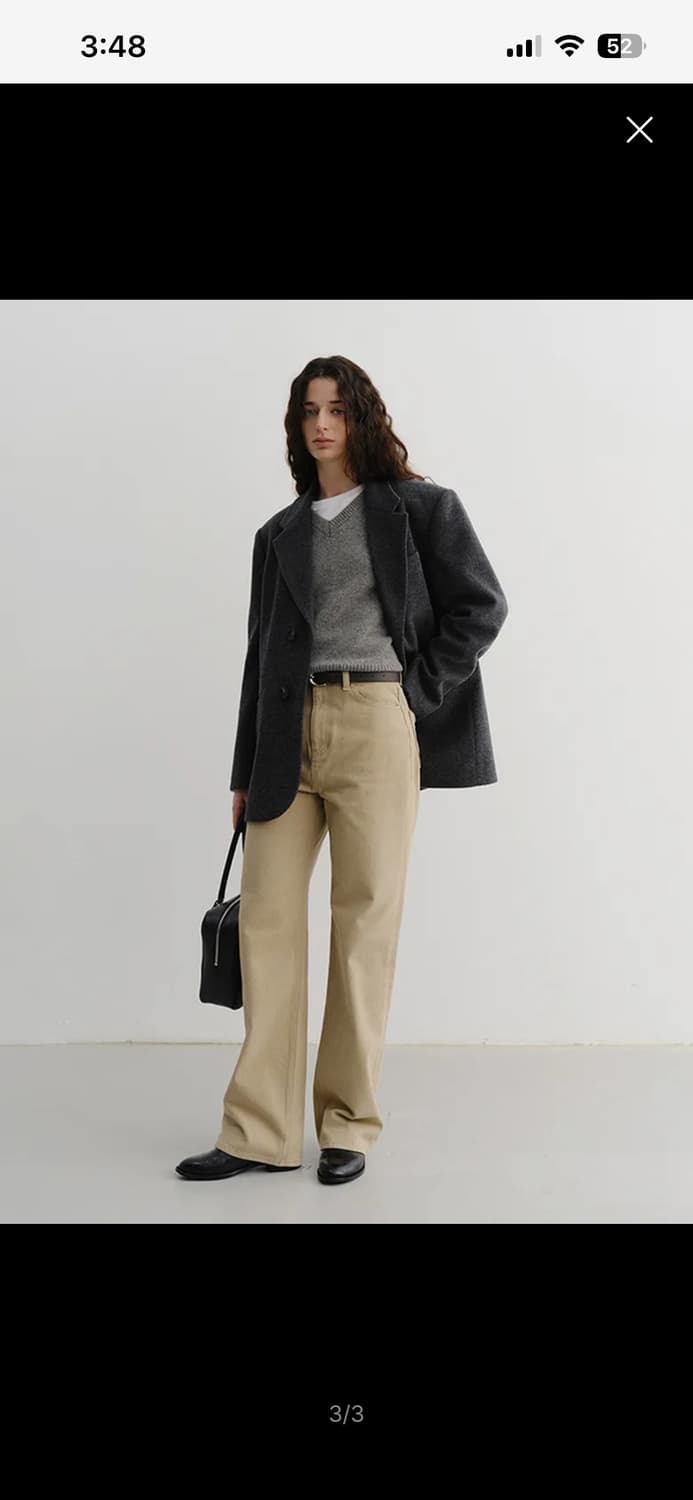 던스트 레이어드 캐시미어 울자켓 차콜그레이 xs 상품이미지1