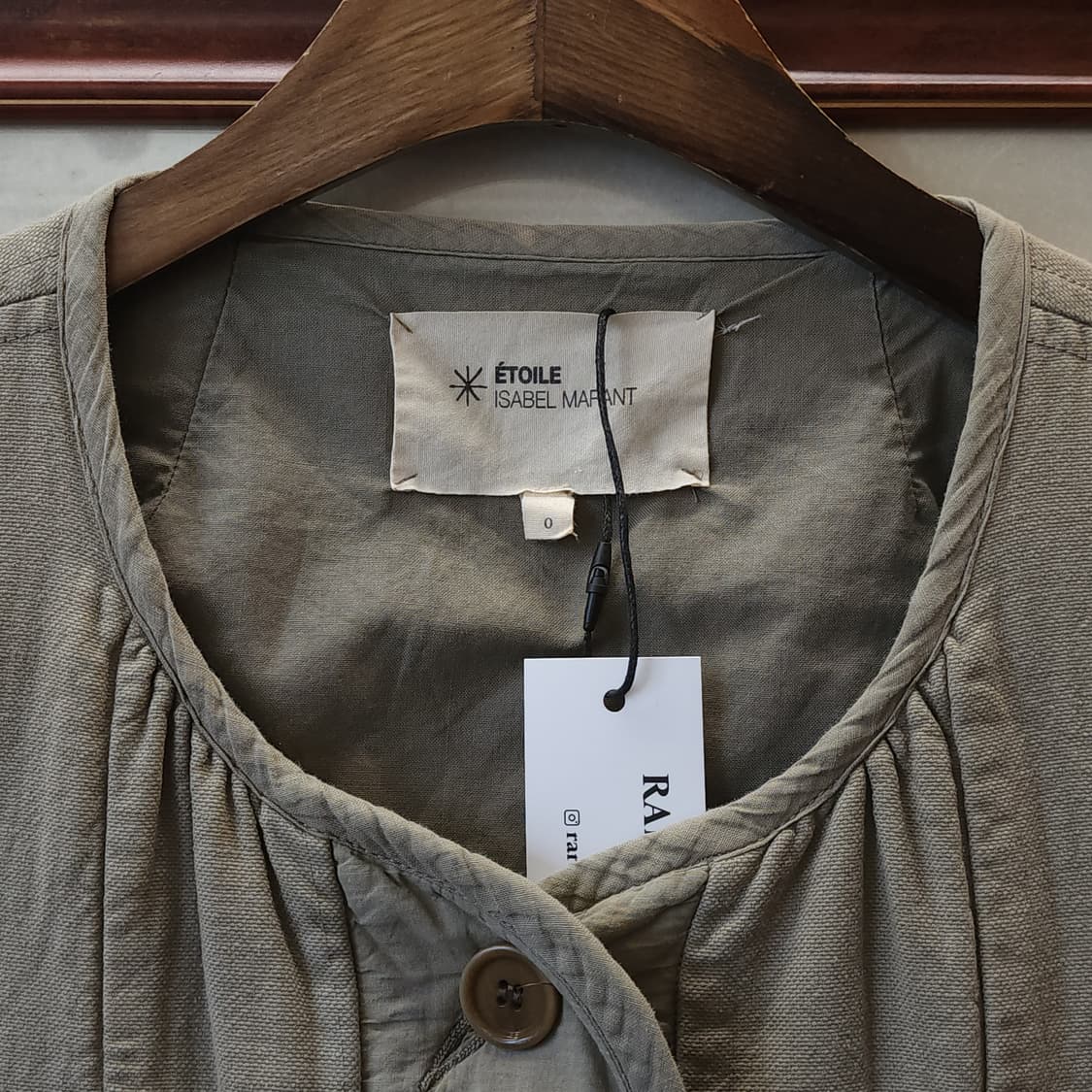 이자벨마랑 여성용 스트링 디테일 코튼 베스트 0 상품이미지6