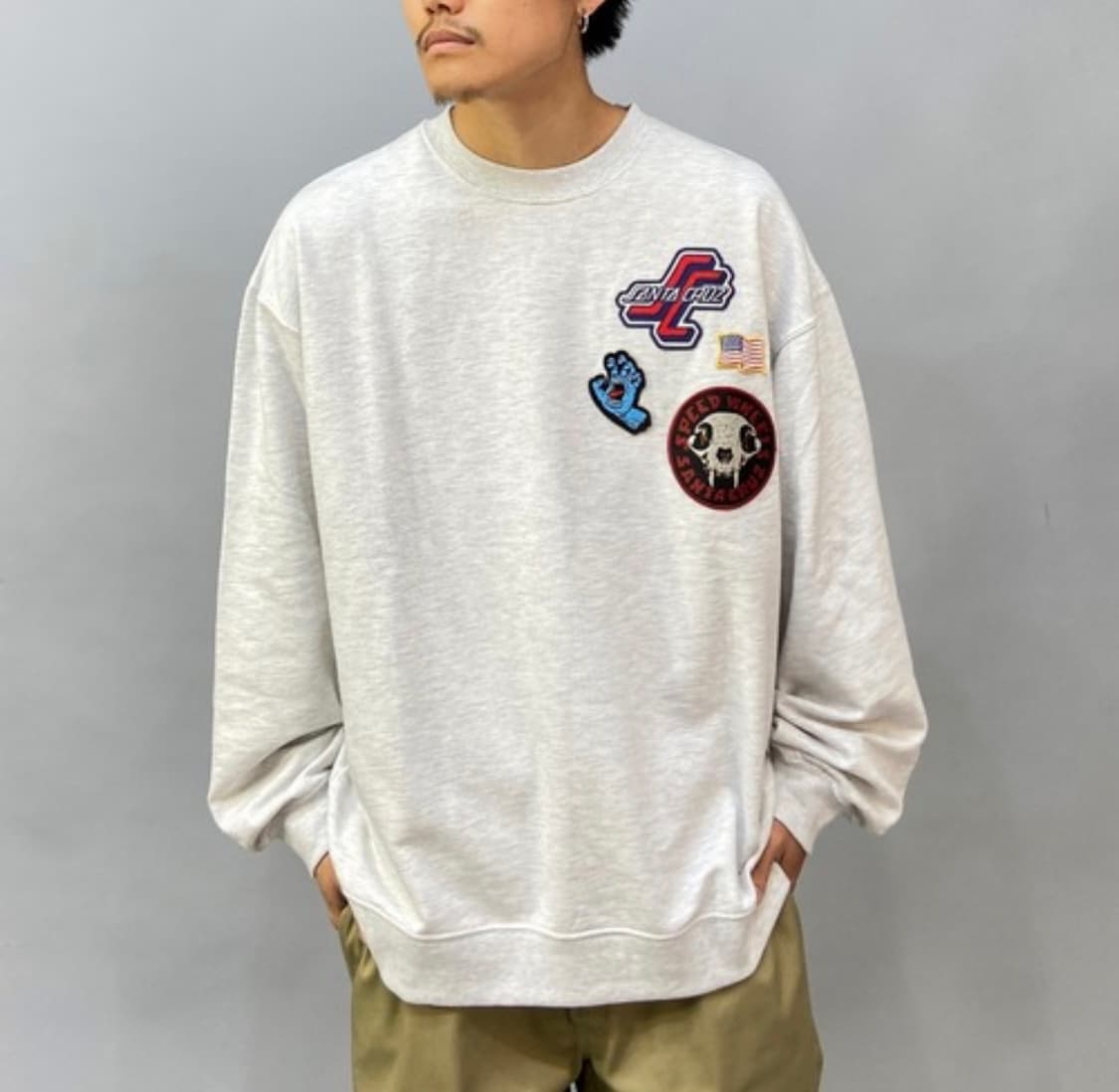 Santa Cruz 산타크루즈 패치 스웻셔츠 맨투맨 xl 상품이미지6