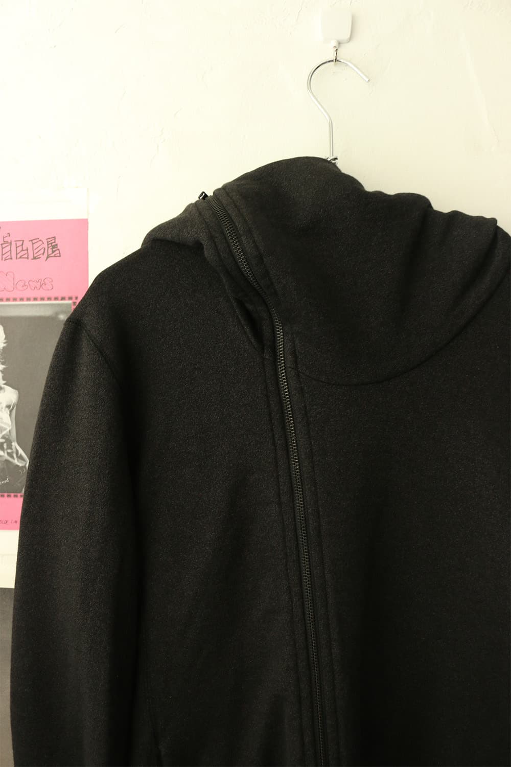 라드 뮤지션 다크 그레이 비대칭 후드 집업 상품이미지5