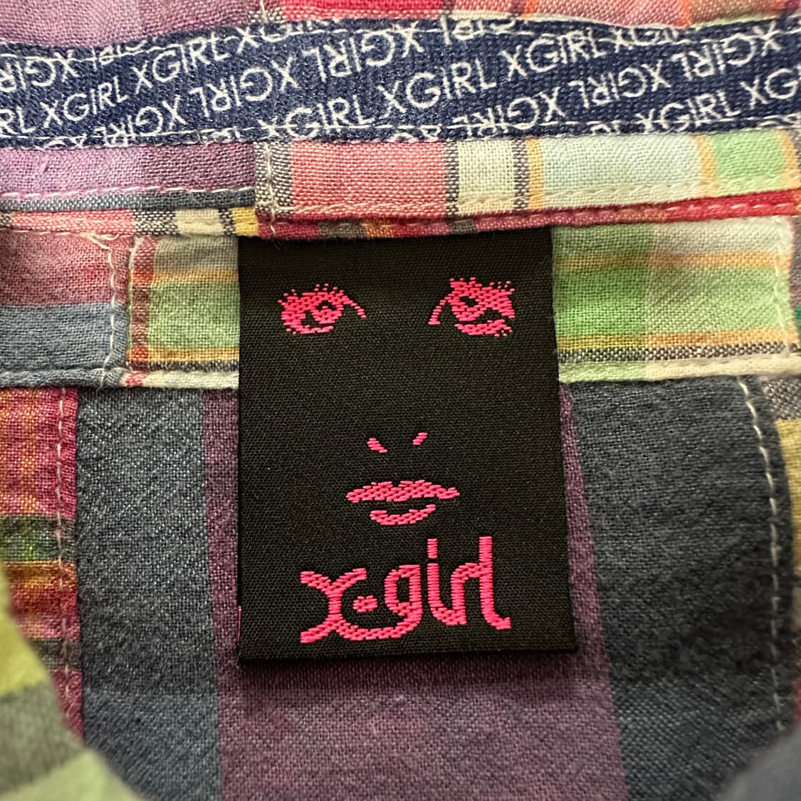 X-GIRL patchwork shirt 상품이미지3