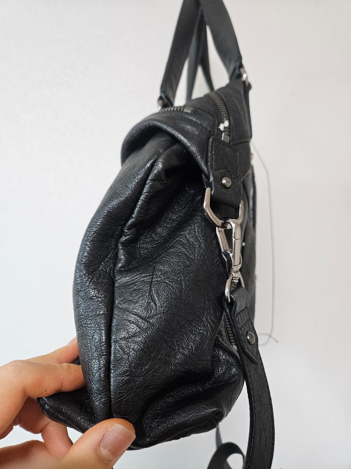 [A급 정품][빈티지] BREAL 빈티지 가죽 토트백 디자인 완전 예쁨 상품이미지4