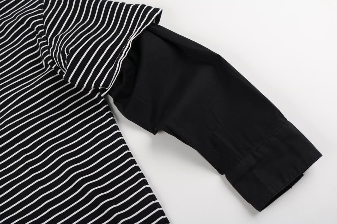 [46] 솔리드옴므 스트라이프 1/2 티셔츠 상품이미지3