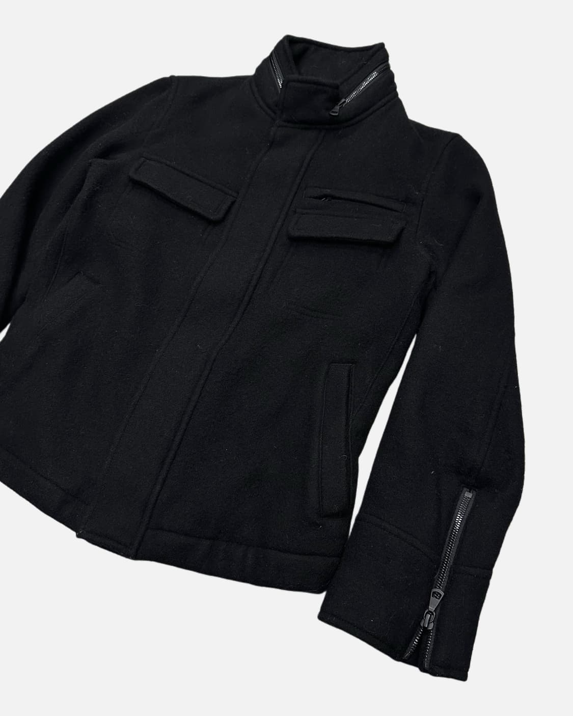 +J wool pocket black jacket 상품이미지3