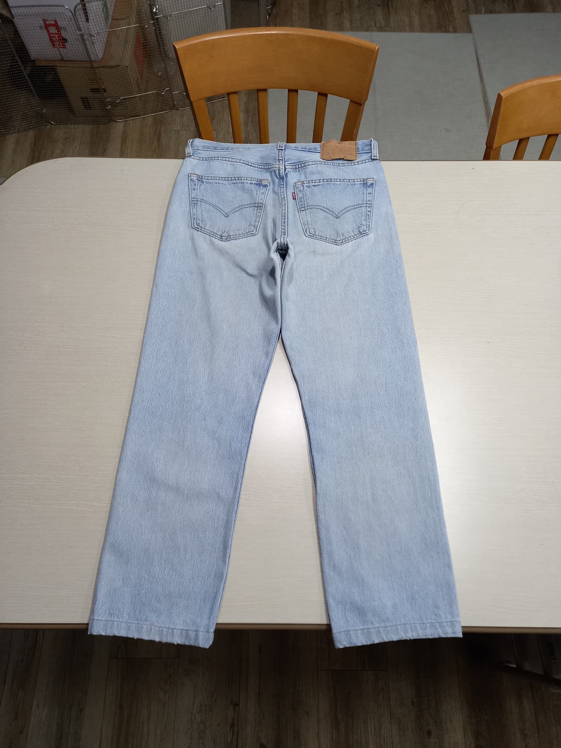 31 90's 리바이스501 여성용 일자진 연청 31-474 상품이미지2