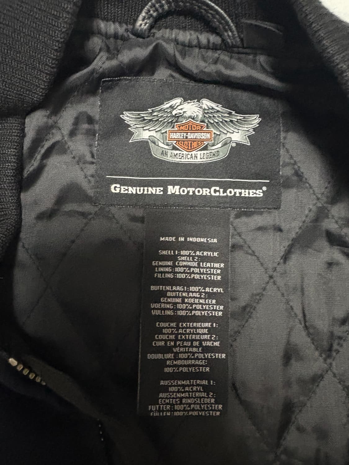 할리데이비슨 바시티 가죽자켓 상품이미지3