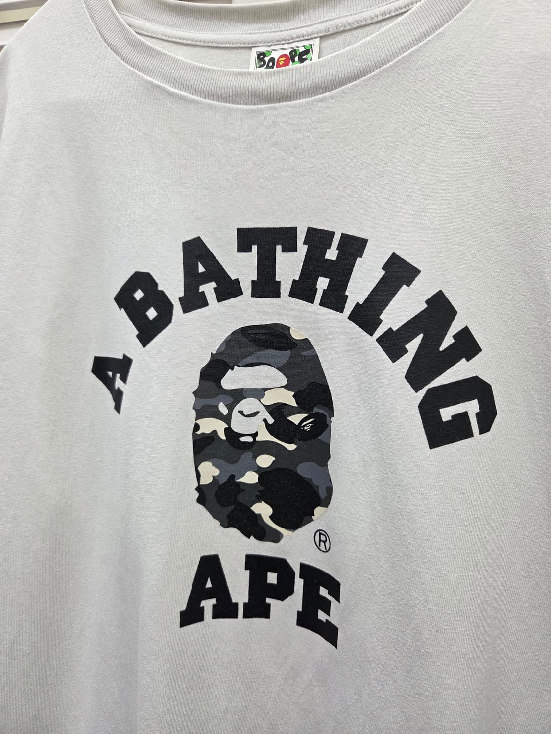 베이프 카모 컬리지 티셔츠 상품이미지2