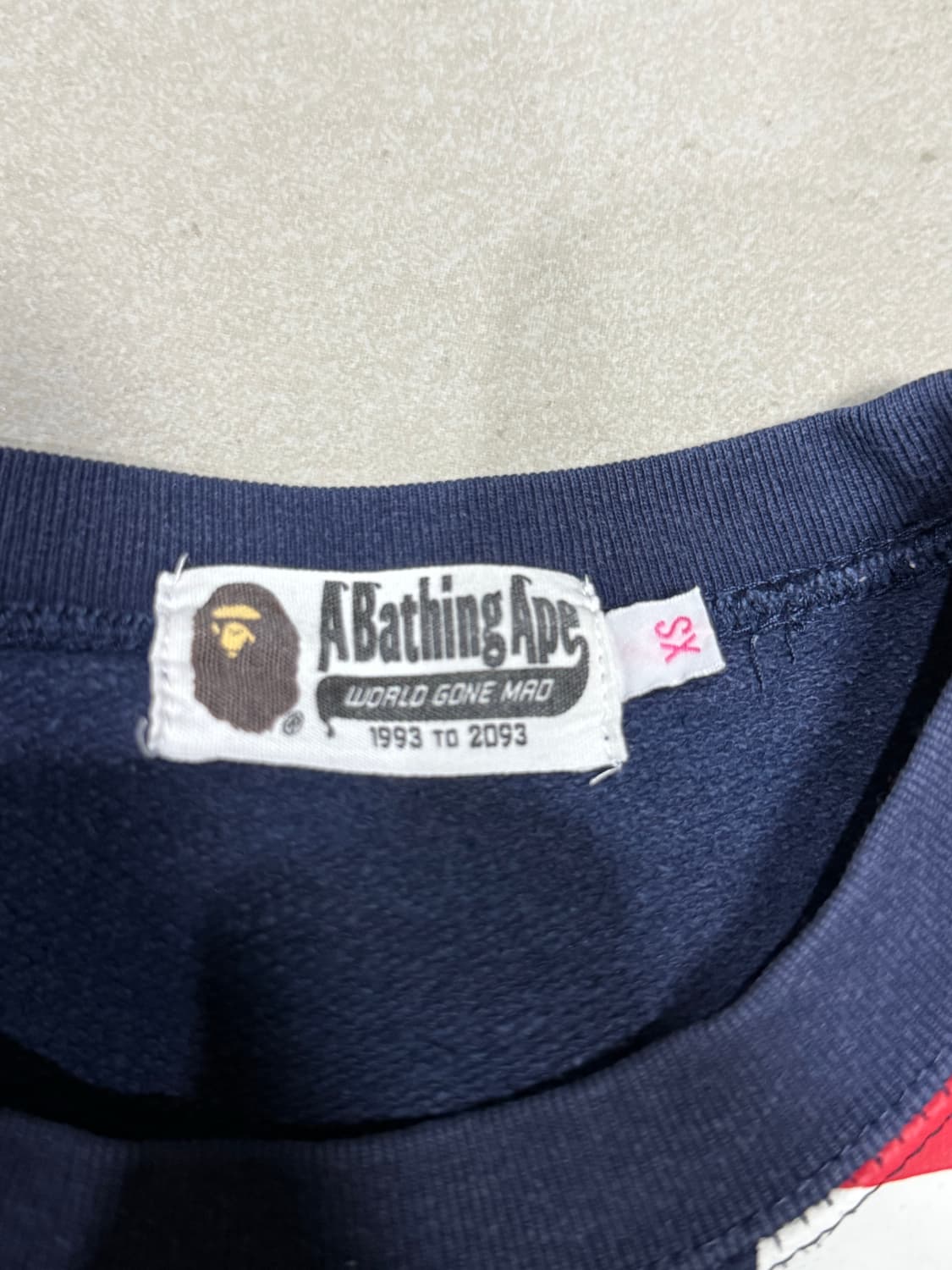 베이프 성조기 빅사루 베이프 스타 맨투맨 스웨터  상품이미지5