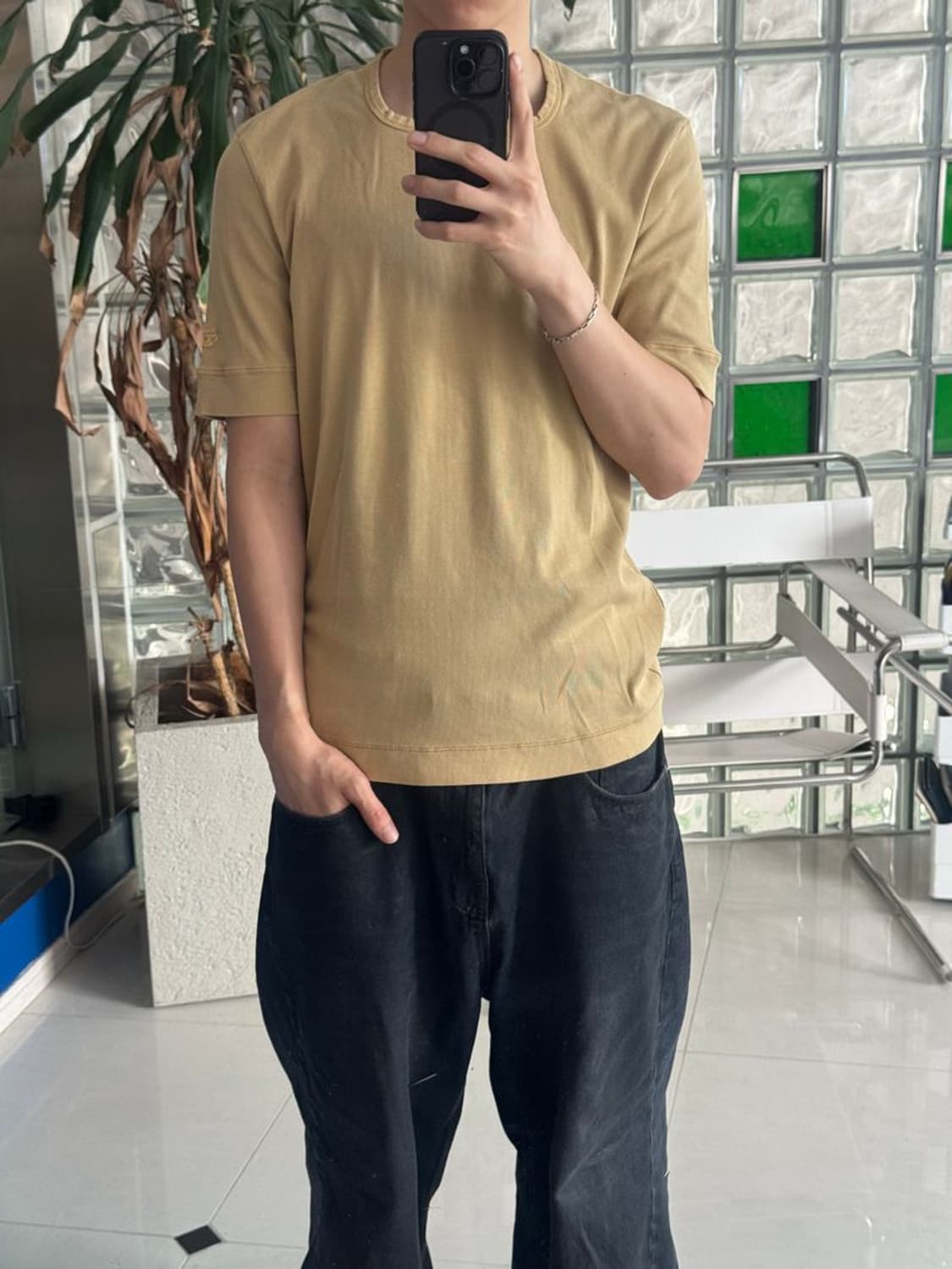 SQUARE NECK SLIM FIT TEE 스퀘어넥 슬림핏 반팔 티셔츠 상품이미지1
