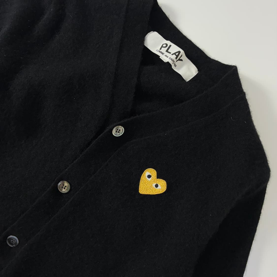 Comme Des Garcons 꼼데가르송 우먼스 블랙 골드외펜 가디건 상품이미지3