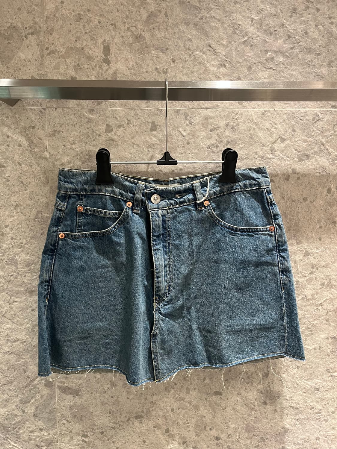 아워레가시 데님 미니스커트 상품이미지1