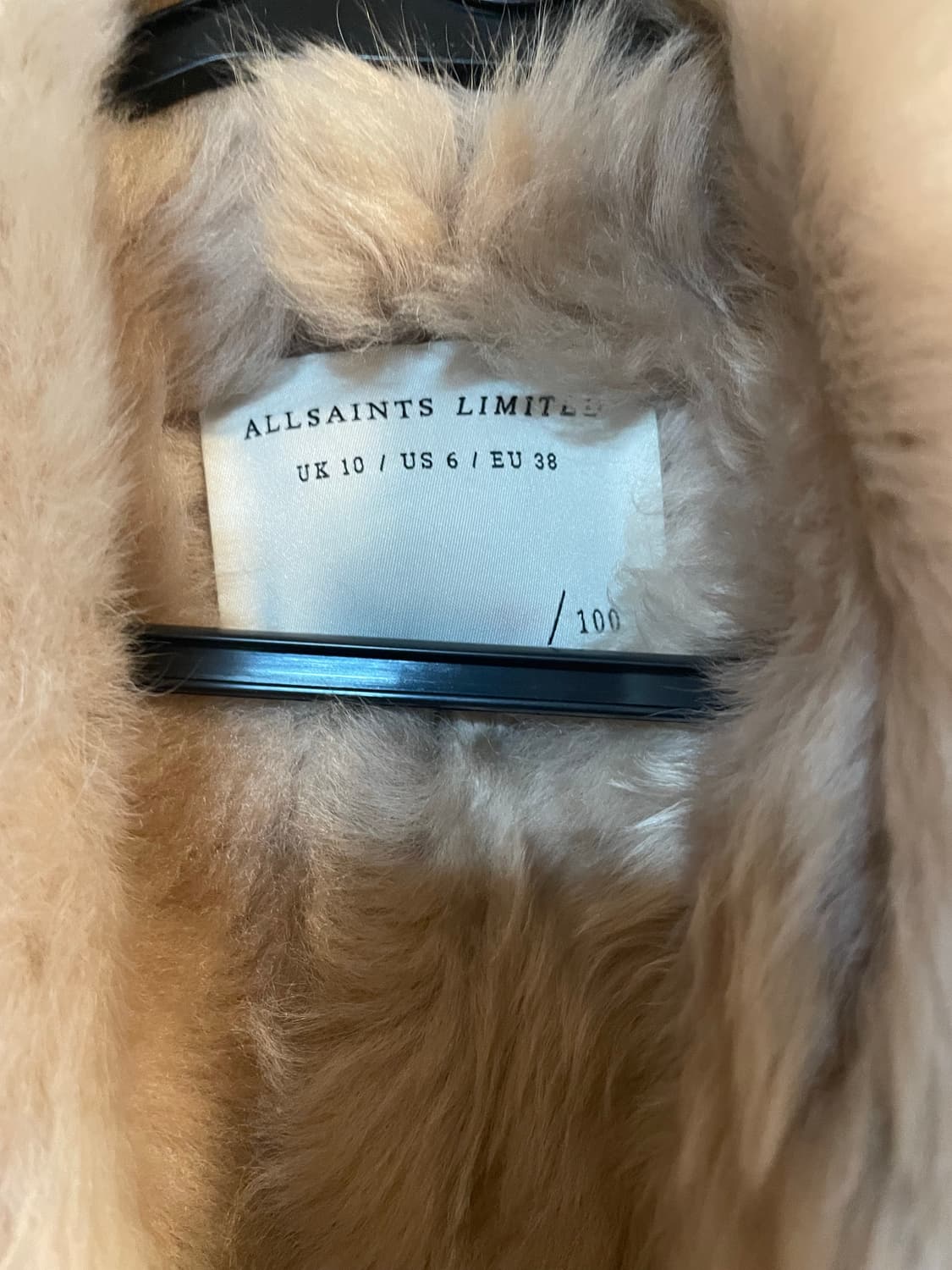 올세인츠 가죽 라이더 퍼자켓입니다 상품이미지3