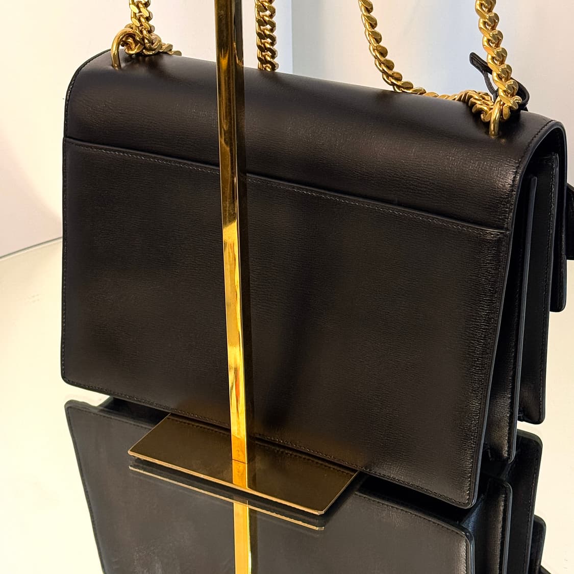 입생로랑 선셋백 라지 체인백 블랙 골드 금장 상품이미지8