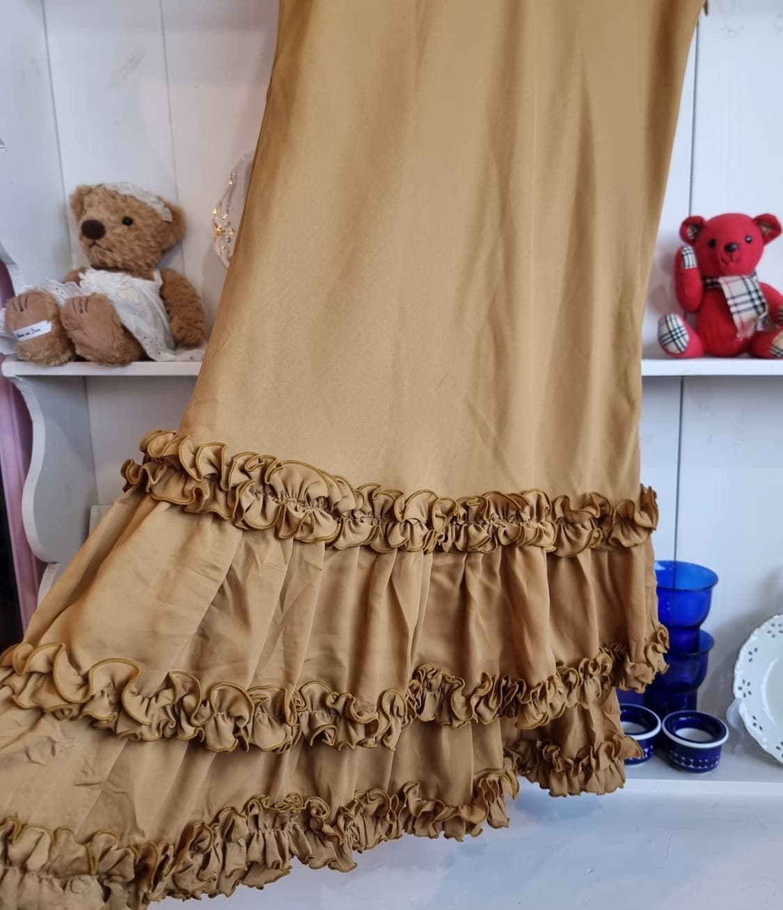 엑시즈팜 axes femme 초코카라멜 쉬폰 프릴 원피스 상품이미지3