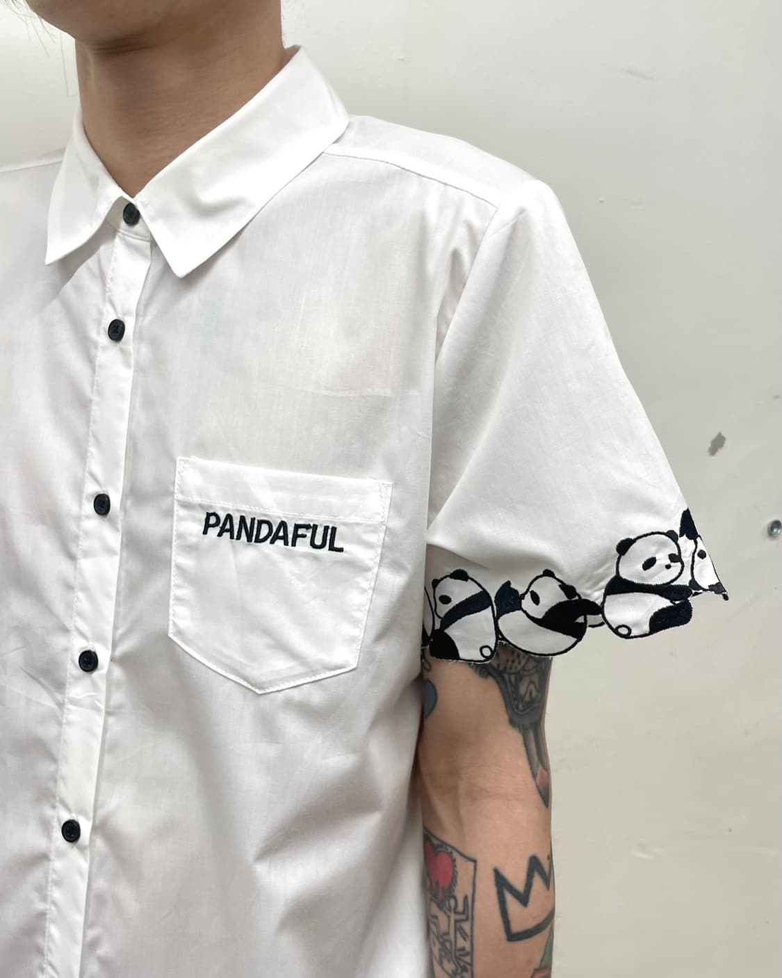 Wappen White Shirt with Sleeve Panda 상품이미지3