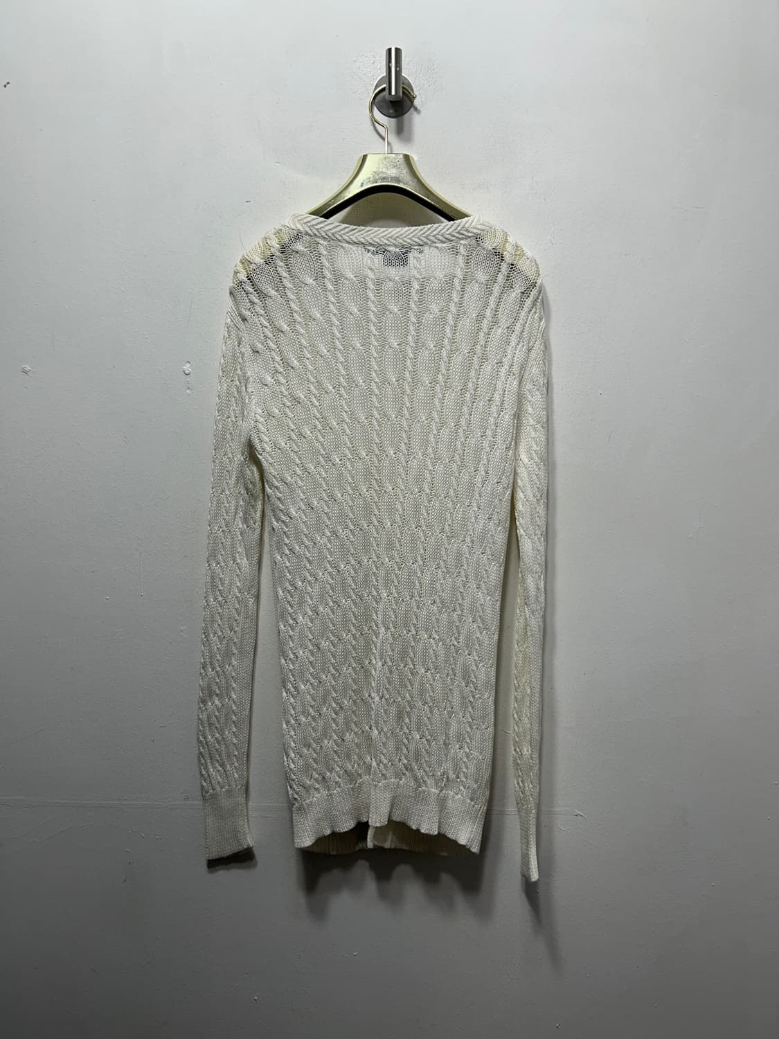 랄프로렌 폴로 여성 화이트 가디건 니트 S  상품이미지2