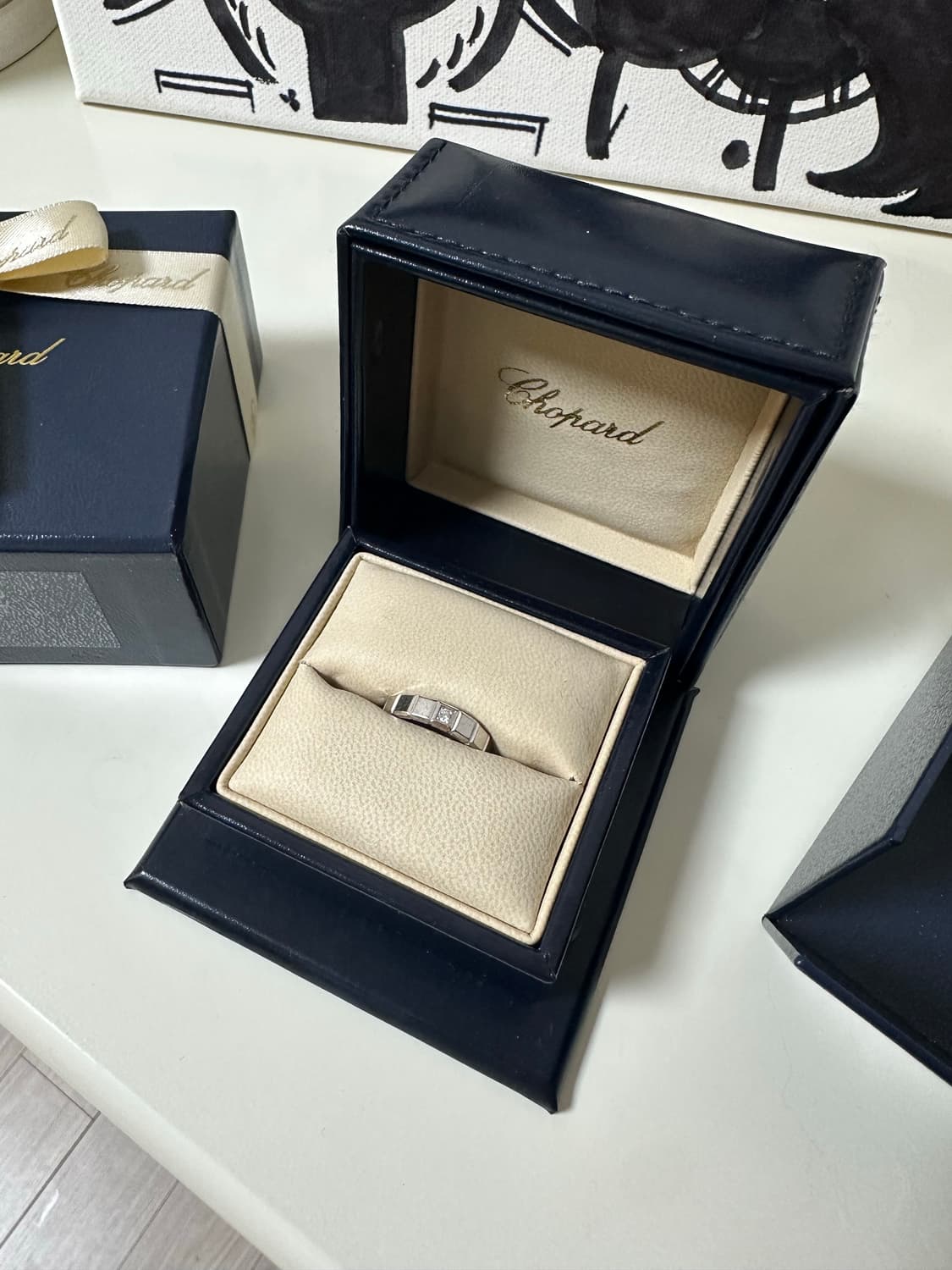 쇼파드 아이스큐브 1P 다이아 반지 7호 화이트골드 상품이미지1