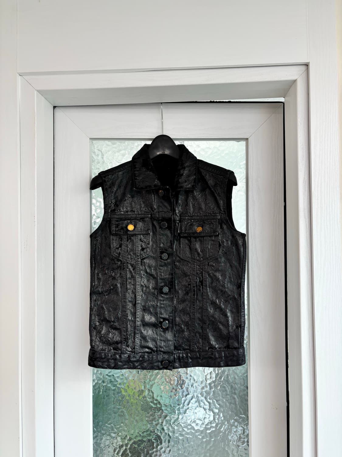 Jil Sander 질샌더 블랙 데님 크랙 베스트 상품이미지1