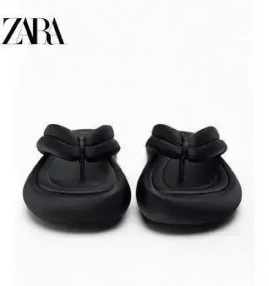 자라패브릭샌들 자라패딩쪼리 35(225-235) 3600/110/800 상품이미지3