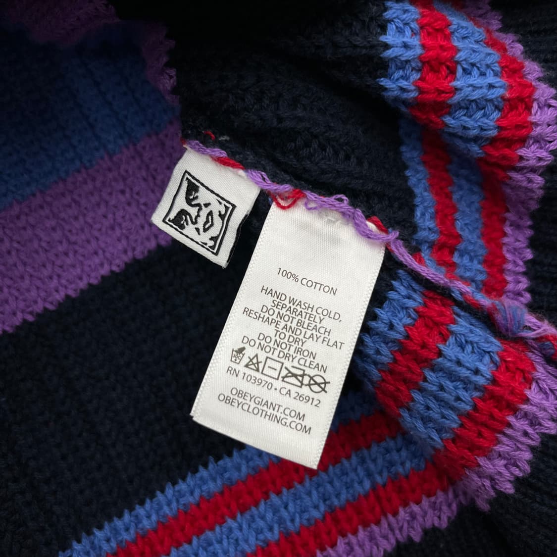 오베이 파스텔 단가라 니트 M 상품이미지5