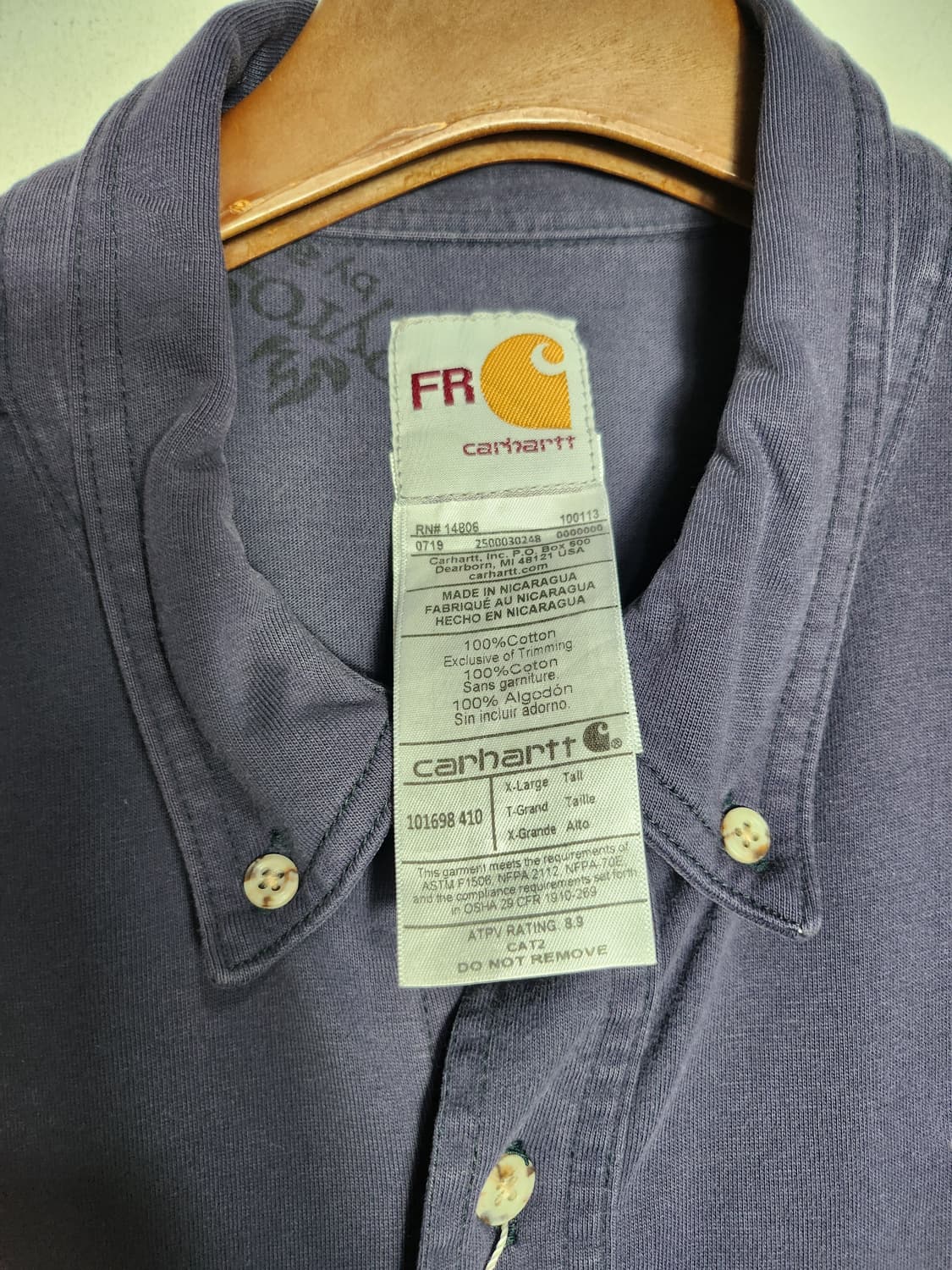 칼하트 FR 워크셔츠 상품이미지3