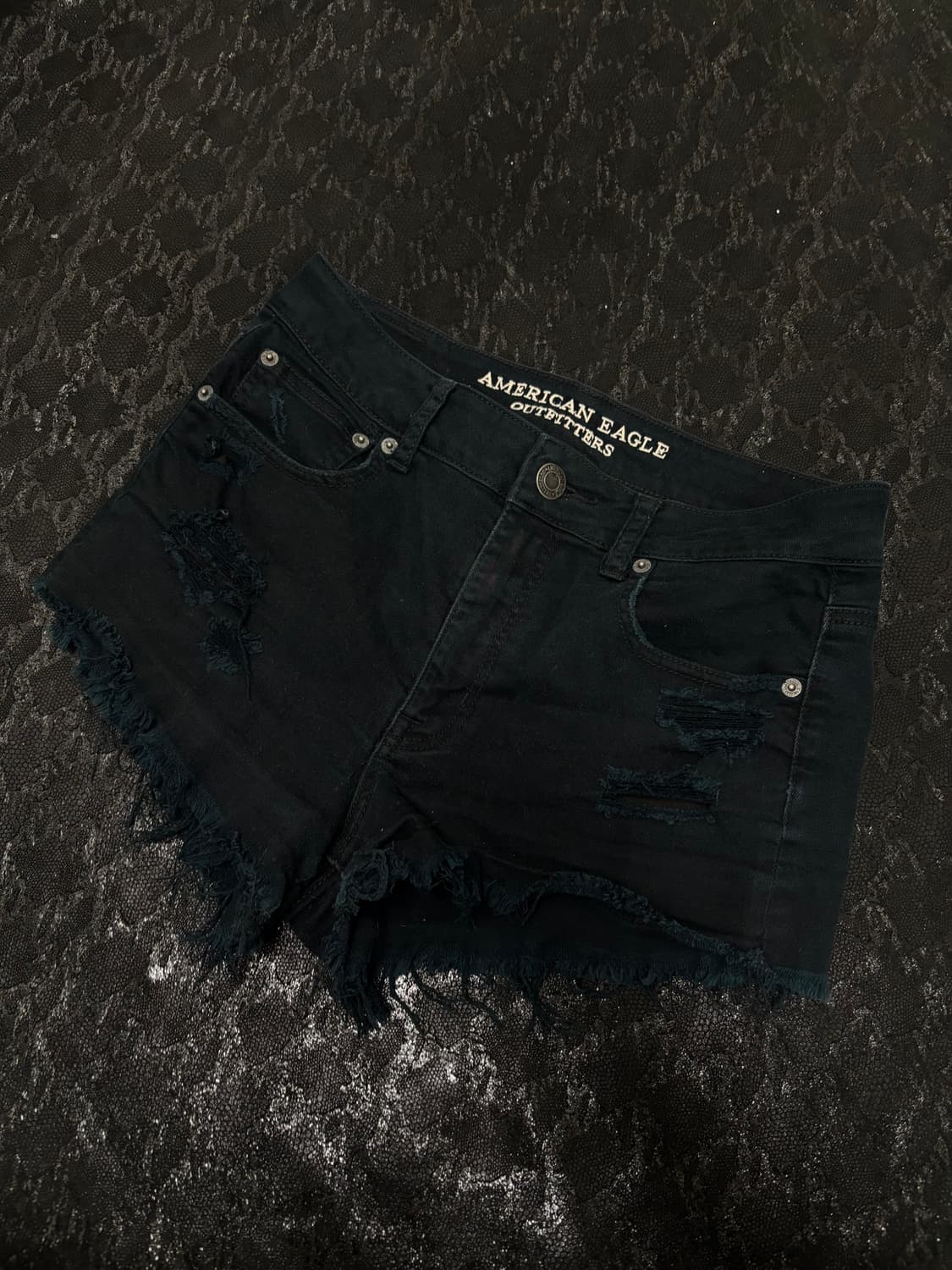 “Vintage” Y2K Deep Green Damaged Pants 상품이미지1