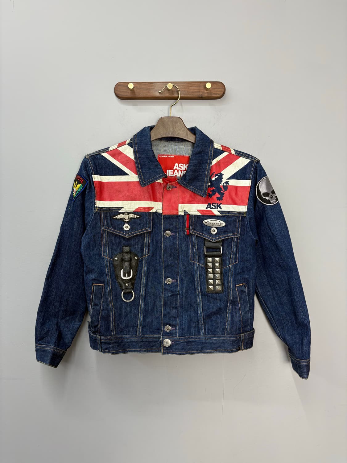 에스크 패치워크 디테일 y2k데님자켓 A2906 상품이미지2