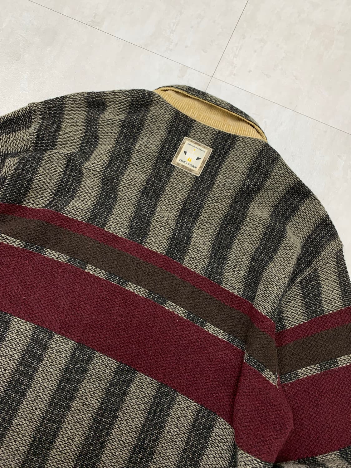 Goose&gander 패턴 니트 집업 #230 상품이미지8