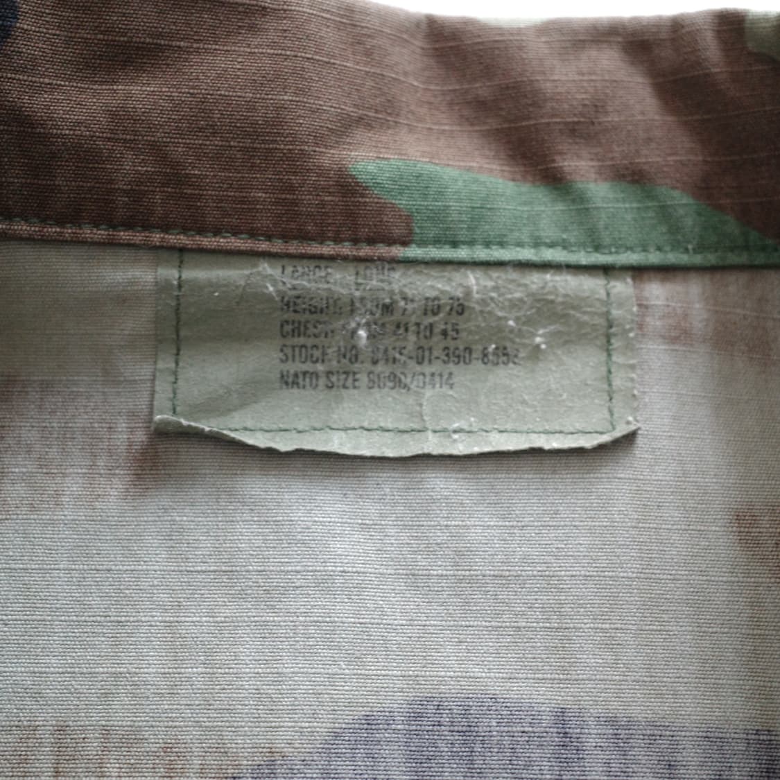 00s 미군 BDU 우드랜드 자켓 (L-L) 다이브마스터 패치 상품이미지5