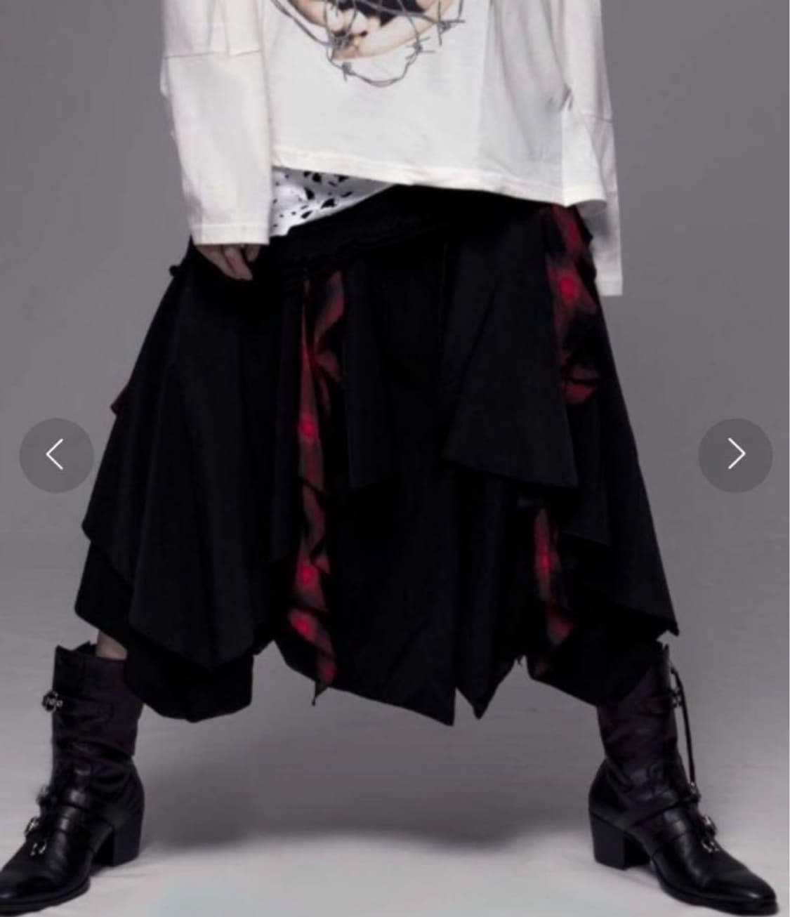 civarize 시버라이즈 레이어드 와이드 팬츠 중성계 락시크 상품이미지1