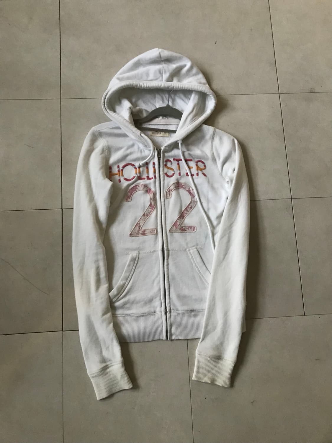 홀리스터 화이트 후드집업 상품이미지8