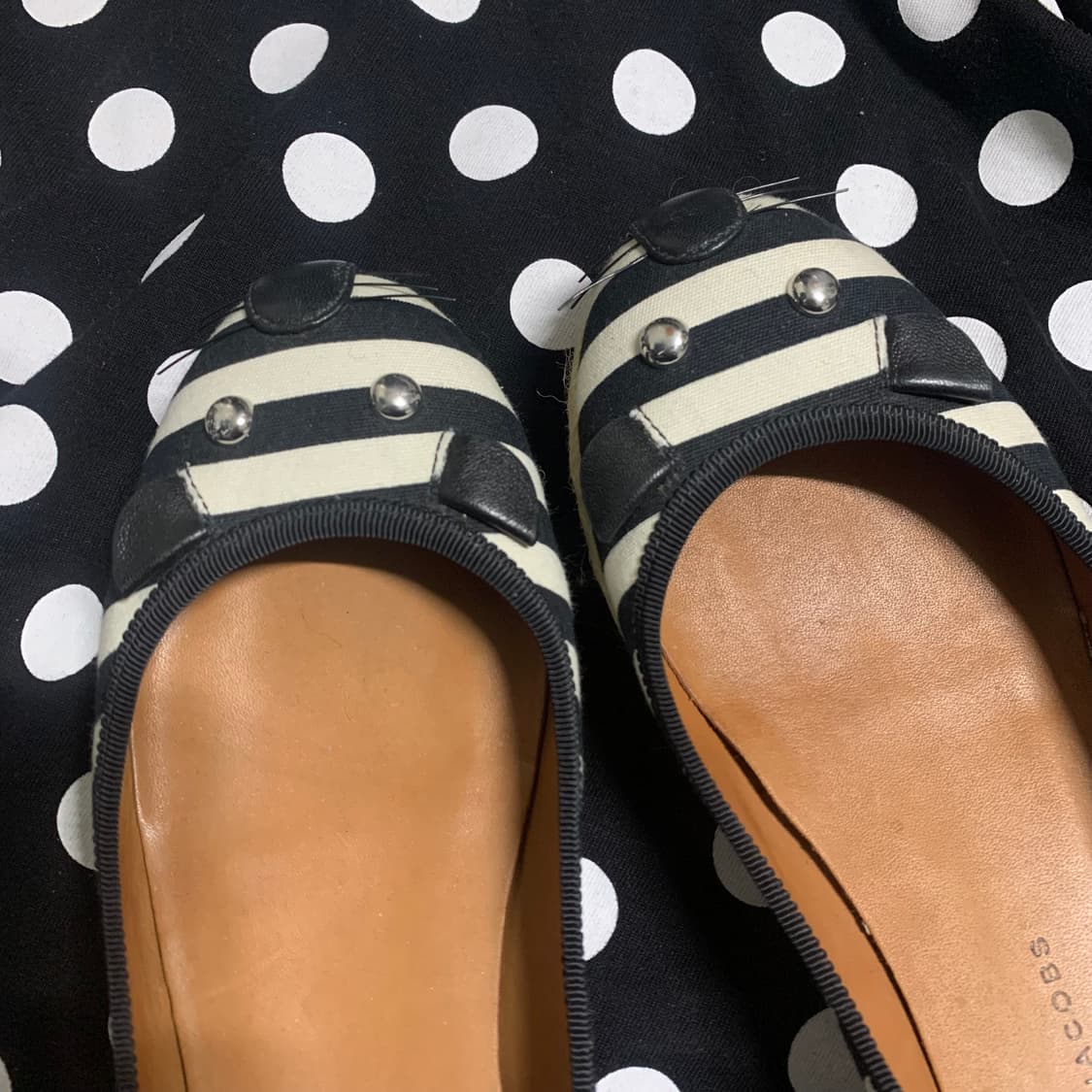 마크 바이 마크 제이콥스 스트라이프 마우스 플랫 슈즈 상품이미지2